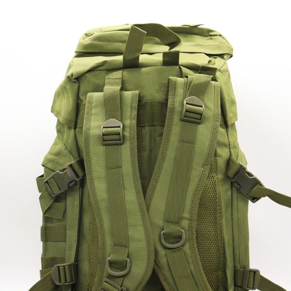 Рюкзак тактический на 60л (35x27x60см), с системой Molle, М14, Оливковый / Туристический водонепроницаемый рюкзак для мужчин 234565959 фото