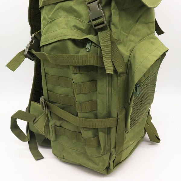 Рюкзак тактический на 60л (35x27x60см), с системой Molle, М14, Оливковый / Туристический водонепроницаемый рюкзак для мужчин 234565959 фото