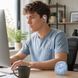 Беспроводные наушники открытые Bluetooth, Hoco EA3, Голубые / Беспроводная гарнитура / Bluetooth наушники / Спортивные наушники 234596090 фото 2