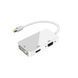 Перехідник 3в1 (HDMI/DVI/VGA) Mini DisplayPort / Конвертер на HDMI 4K/2K / Адаптер 234570154 фото 6