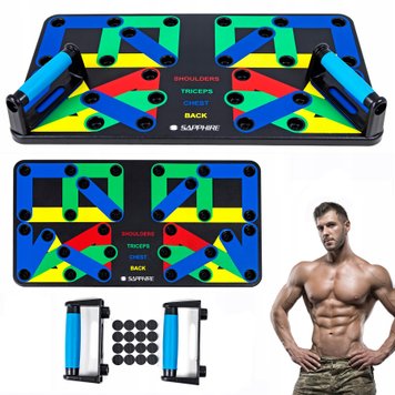 Регульована дошка для віджимань 18в1, Complete Push Up Training System / Платформа з упорами / Тренажер для віджимання на всі групи м'язів 123461881 фото