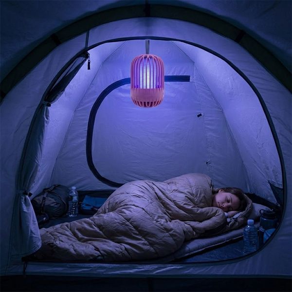 Лампа ловушка для комаров и насекомых, от USB, BG-004, Розовый / Электрический уничтожитель комаров / Лампа от комаров 23457077201 фото