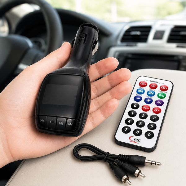 FM-модулятор автомобильный, 24V, Bluetooth, с пультом, Fast Charge, CAR-Music, Черный / Трансмиттер в машину / ФМ-модулятор 234603257 фото