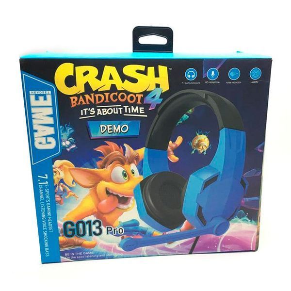 Ігрові навушники з мікрофоном CRASH Pro GM013, Чорні / Дротова геймерська гаринтура для комп'ютера 234564881 фото Ігрові навушники з мікрофоном CRASH Pro GM013, Чорні / Дротова геймерська гаринтура для комп'ютера 234564881 фото