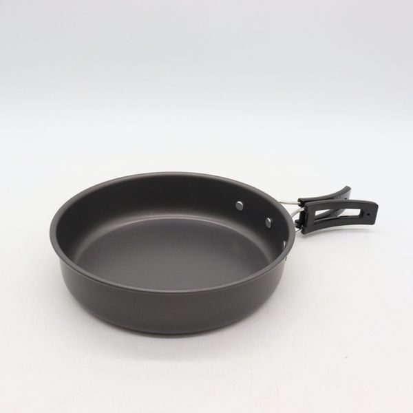 Алюминиевый кемпинговый набор посуды 3в1, Cooking Set DS-308 / Туристическая посуда (чайник, кастрюля, сковорода) 234565353 фото