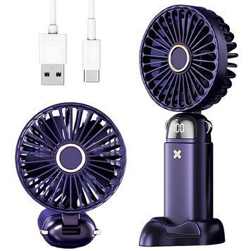 Ручной вентилятор с подставкой для телефона, Mini fan XL-880, Синий / Мини вентилятор портативный 234575450 фото