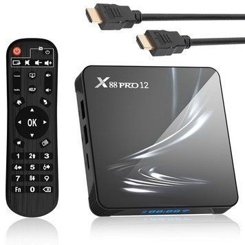 Смарт приставка 4/128GB, Android 12 + Пульт, X88 Pro 12 / ТВ приставка / Андроид приставка для телевизора 234576659 фото