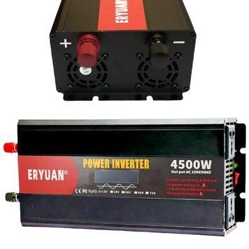 Перетворювач напруги з 12-220V, чистий синус, 4500Вт, LCD / Автомобільний інвертор з чистою синусоїдою 234574637 фото