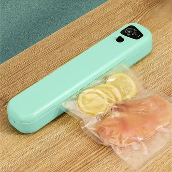 Домашній вакуумний пакувальник харчових продуктів Vacuum Sealer / Кухонний вакууматор для їжі 23456246502 фото