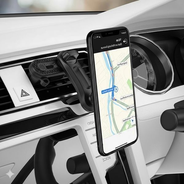 Автомобильный держатель для телефона 360&deg;, Hoco CA68 / Магнитный держатель для смартфона в авто / Крепление для телефона 234586455 фото