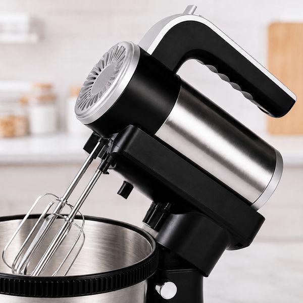 Миксер с чашей, 1000 Вт, LumaBella LB-52031 / Миксер ручной / Кухонный миксер / Электрический миксер для кухни 234604573 фото Миксер с чашей, 1000 Вт, LumaBella LB-52031 / Миксер ручной / Кухонный миксер / Электрический миксер для кухни 234604573 фото
