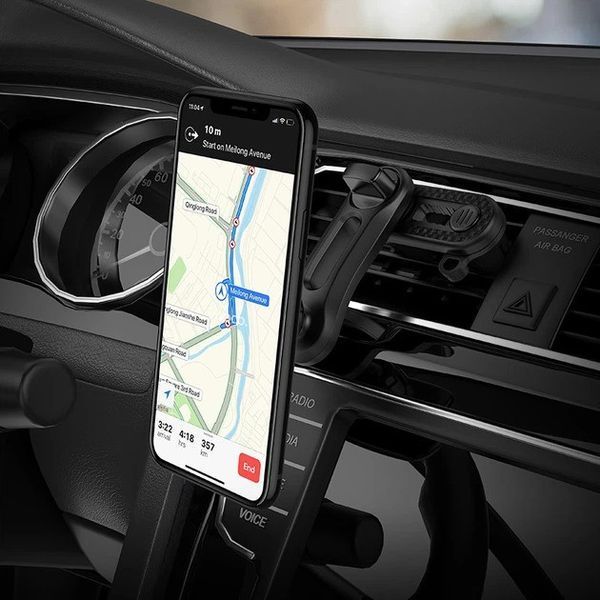 Автомобильный держатель для телефона 360&deg;, Hoco CA68 / Магнитный держатель для смартфона в авто / Крепление для телефона 234586455 фото
