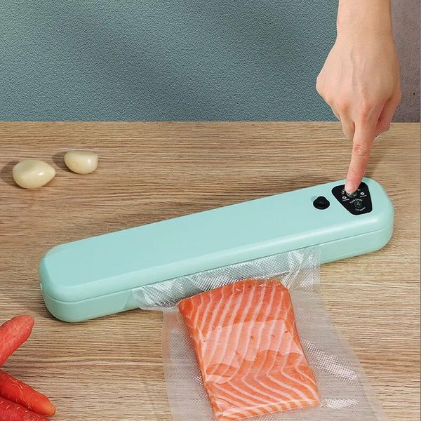 Домашній вакуумний пакувальник харчових продуктів Vacuum Sealer / Кухонний вакууматор для їжі 23456246502 фото