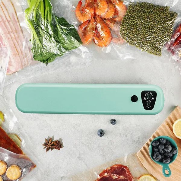 Домашній вакуумний пакувальник харчових продуктів Vacuum Sealer / Кухонний вакууматор для їжі 23456246502 фото