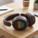 Бездротові навушники з Bluetooth та підсвічуванням, AUX, SD, Type-C, Чорний / Bluetooth навушники накладні / Складні навушники 234596977 фото 6