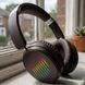 Бездротові навушники з Bluetooth та підсвічуванням, AUX, SD, Type-C, Чорний / Bluetooth навушники накладні / Складні навушники 234596977 фото 1