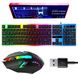 Ігровий набір клавіатура та мишка з RGB підсвіткою, від USB, KEYBOARD KM-5003 / Дротова клавіатура для геймерів 234571523 фото 1