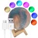 Настільний RGB світильник-нічник з USB, 3D Moon Night Light / Сенсорна лампа-нічник на акумуляторі 123457786 фото 1