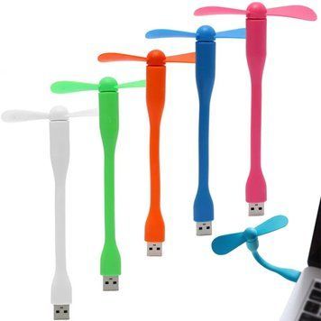 Гибкий портативный вентилятор с USB, цвет Рандом, 1 шт / USB вентилятор для ноутбука / Мини вентилятор 234571594 фото