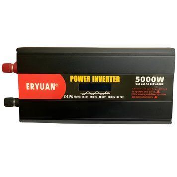 Преобразователь напряжения с 12-220V, чистый синус, 5000Вт, LCD / Инвертор постоянного тока 234574638 фото
