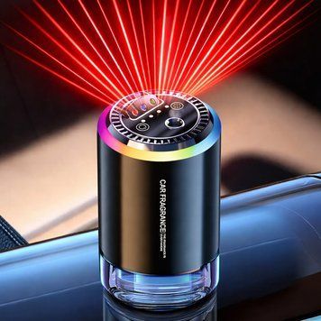 Автомобільний зволожувач повітря з проекцією та RGB підсвіткою, від USB / Аромадифузор в авто / Ультразвуковий зволожувач в авто 234587908 фото