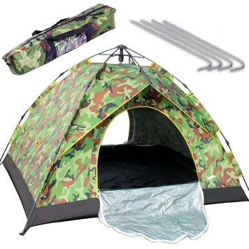 Палатка автоматическая 4-х местная (200х200х140см), YB-3007 Camping Tent / Туристическая самораскладная палатка для кемпинга 234572424 фото