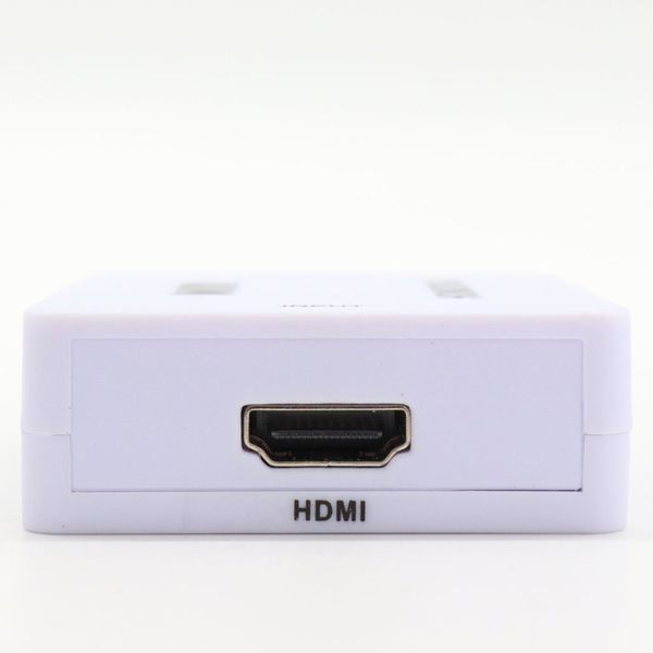 Адаптер-перехідник з HDMI на VGA, зі звуком та зовнішнім живленням / Конвертер перетворювач для ПК та ноутбука  234566320 фото