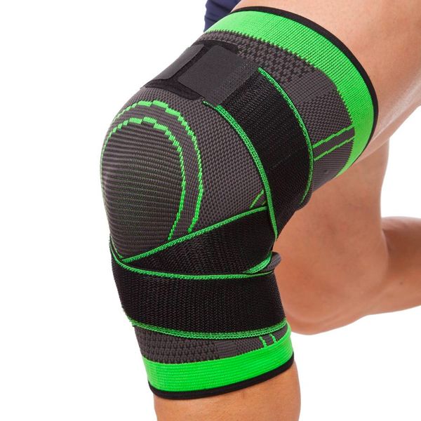 Бандаж фіксатор колінного суглоба Knee bands 1шт, L / Бандаж-фіксатор еластичний колінного суглоба / Спортивний наколінник 234565658 фото