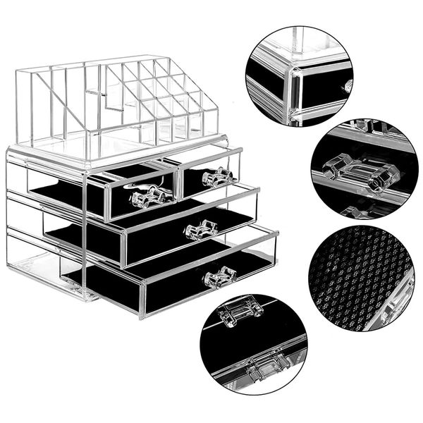 Органайзер для косметики (24x19x15), Cosmetic Storage Box / Настольный акриловый органайзер 234562529 фото