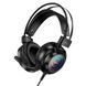 Беспроводные наушники Bluetooth, 400 мАч, 40мм, HOCO W110, Черные / Наушники с RGB-подсветкой / Геймерская беспроводная гарнитура 234595398 фото 3