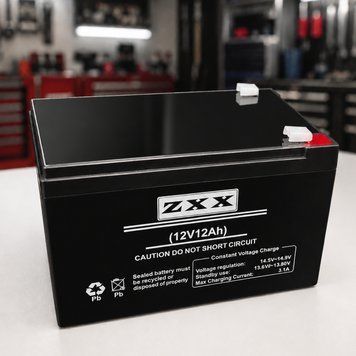 Акумулятор свинцево-кислотний, 12V, 12Ah, ZXX, Чорний / Герметичний акумулятор / Акумуляторна батарея 234595988 фото