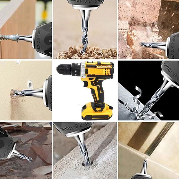 Акумуляторний шуруповерт 24V з набором інструментів + 2 АКБ 6Ah / Ударний шуруповерт / Дриль-шуруповерт 234576992 фото