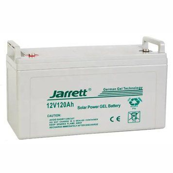 Гелевий акумулятор 12V, 120Ah Jarrett / Акумуляторна батарея / Батарея акумуляторна для сонячних панелей 234579525 фото