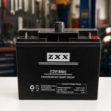 Акумулятор свинцево-кислотний, 12V, 18Ah, ZXX, Чорний / Герметичний акумулятор / Акумуляторна батарея 234595989 фото
