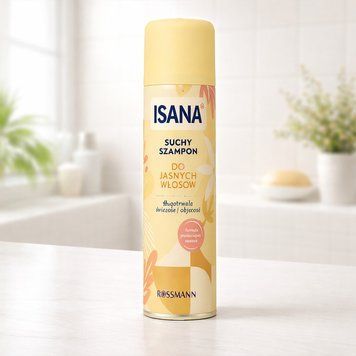 Сухий шампунь для світлого волосся, 200 мл, ISANA Trockenshampoo Helles Haar / Сухий спрей-шампунь / Шампунь без змивання 345610420 фото