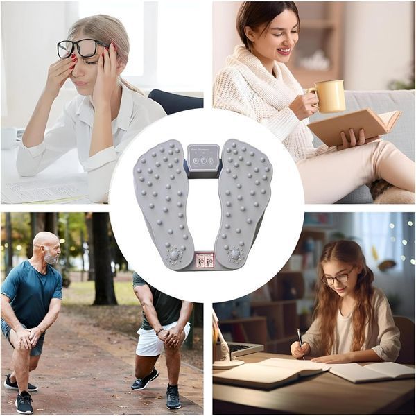 Електричний масажер для ніг 5Вт, Plantar Acupoint Foot Massager / Масажер для стоп з функцією підігріву 234579081 фото