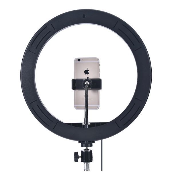 Кольцевая RGB лампа 33 см, RING MJ33 + Штатив 0,66-2 м / Светодиодное селфи-кольцо с держателем для телефона 234564644(цей артикул вірний) фото