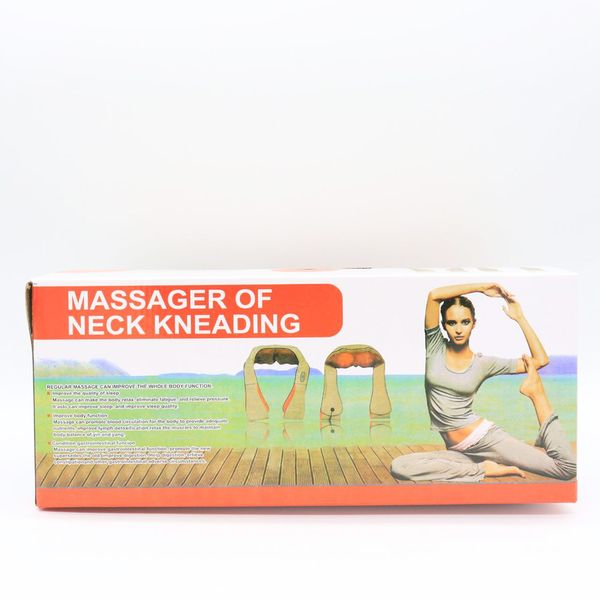 Масажер для шиї та плечей, Massager of Neck Kneading / Роликова масажна накидка / / Електричний масажер з підігрівом 123461238 фото