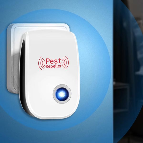 Ультразвуковий відлякувач комах та дрібних гризунів, в розетку, Electronic Pest Repeller / Електронний прилад від шкідників 234563705 фото