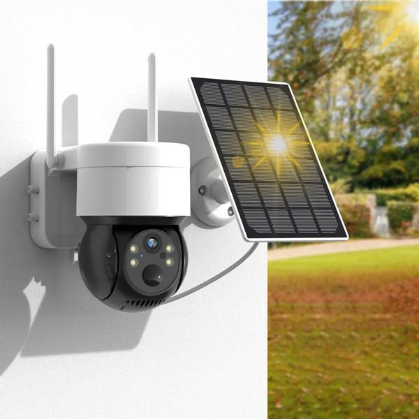 Вулична WIFI камера відеоспостереження із сонячною панеллю Solar wifi Camera Q6 / Камера для зовнішнього відеонагляду з передачею на телефон 234567399 фото