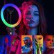 Кольцевая RGB лампа 33 см, RING MJ33 + Штатив 0,66-2 м / Светодиодное селфи-кольцо с держателем для телефона 234564644(цей артикул вірний) фото 2