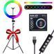 Кольцевая RGB лампа 33 см, RING MJ33 + Штатив 0,66-2 м / Светодиодное селфи-кольцо с держателем для телефона 234564644(цей артикул вірний) фото 1