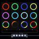 Кольцевая RGB лампа 33 см, RING MJ33 + Штатив 0,66-2 м / Светодиодное селфи-кольцо с держателем для телефона 234564644(цей артикул вірний) фото 5