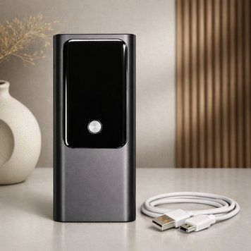 Повербанк 20000mAh, 100W з швидкою зарядкою, Чорний / Повербанк з дисплеєм / Power Bank / Павербанк 234593168 фото