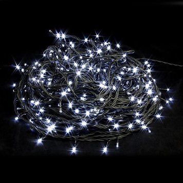 Уличная гирлянда Нить от сети, 50м, 800 LED, Холодный белый / Светодиодная гирлянда нить / Новогодняя LED гирлянда на елку 234588881 фото