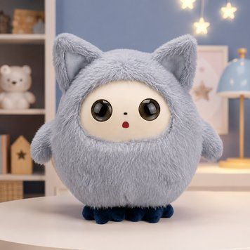 Интерактивная игрушка со встроенным искусственным интеллектом, 24х23 см, Серая / Смарт-игрушка плюшевая / Умная игрушка 234594375 фото