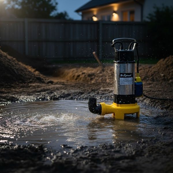 Фекальний насос, до 5 м, 1500 Вт, NPO V1300D / Насос дренажно-фекальний / Занурювальний насос 345600529 фото