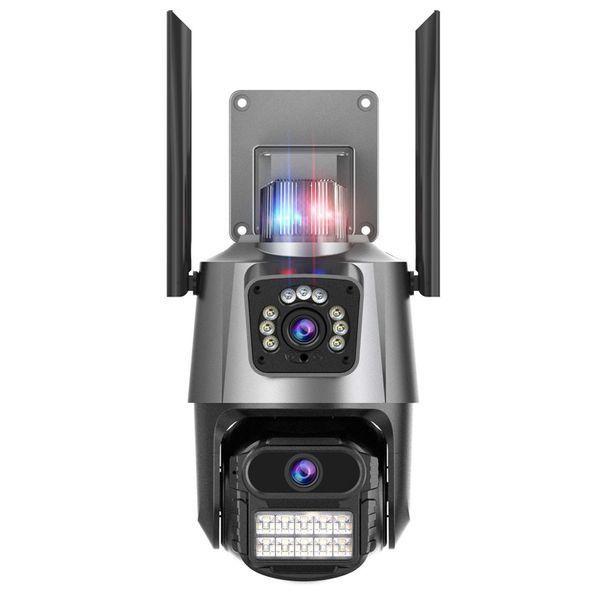 Вулична WIFI камера Dual Lens + Карта пам'яті microSD 128GB / Поворотна вай фай камера відеоспостереження 234568441((артикул вірний)) фото
