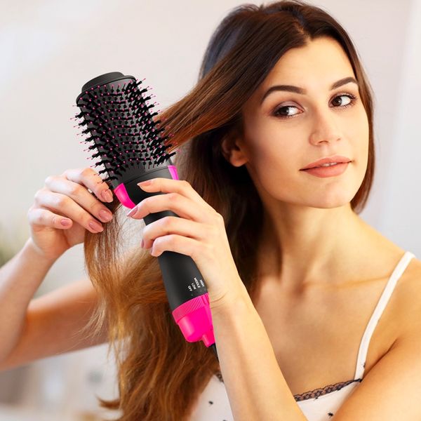 Фен-щітка для волосся 3в1 One Step Hair Dryer, 1000Вт / Фен браш для укладання волосся / Фен-стайлер для випрямлення волосся 234562150 фото