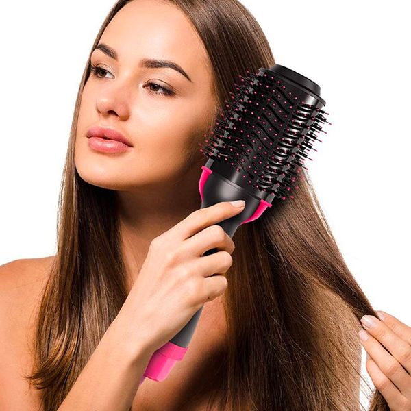 Фен-щітка для волосся 3в1 One Step Hair Dryer, 1000Вт / Фен браш для укладання волосся / Фен-стайлер для випрямлення волосся 234562150 фото